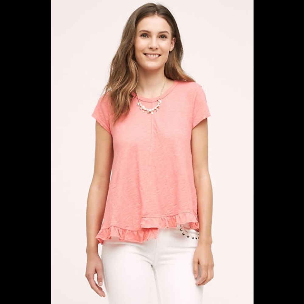 Anthropologie Left Of Center Tee  EUC